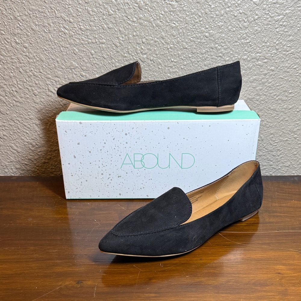 Abound Women's Black Suede Loafers